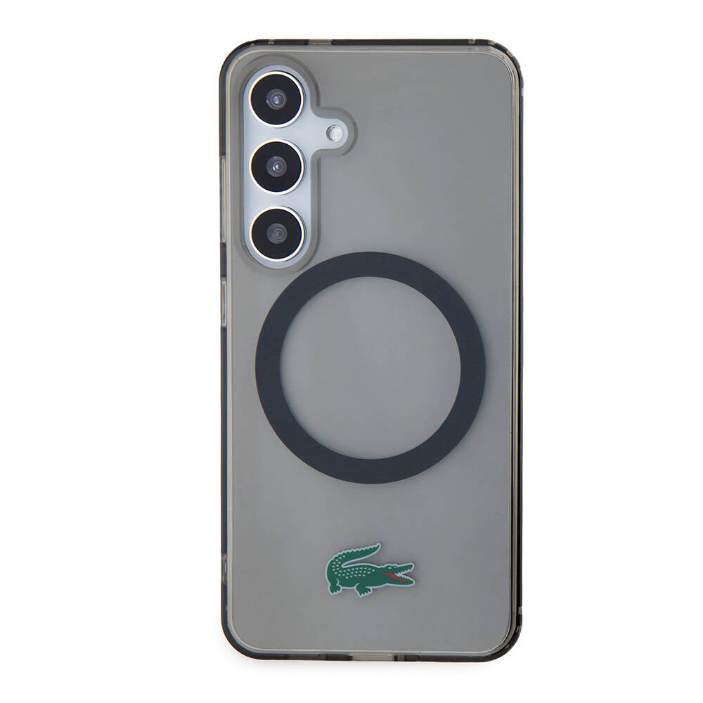 Lacoste Galaxy S24 Orjinal Lisanslı M-safe Şarj Özellikli Transparan Timsah Logo Baskılı Kılıf Lacoste Galaxy S24 Orjinal Lisanslı M-safe Şarj Özellikli Transparan Timsah Logo Baskılı Kılıf